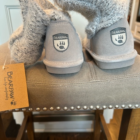 Brand new with tags Bearpaw gray knit boots size 10 - Picture 5 of 11
